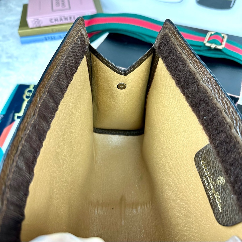 Gucci Ophidia Sherry Line Crossbody pouch Bag with strap and dust bag - Picture 9 of 11